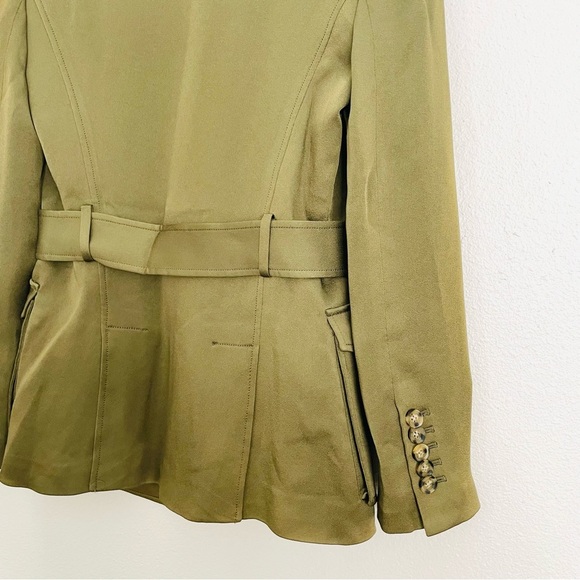 NEW VERONICA BEARD Myla Dickey Blazer Suit Olive Size 2 - Picture 15 of 16